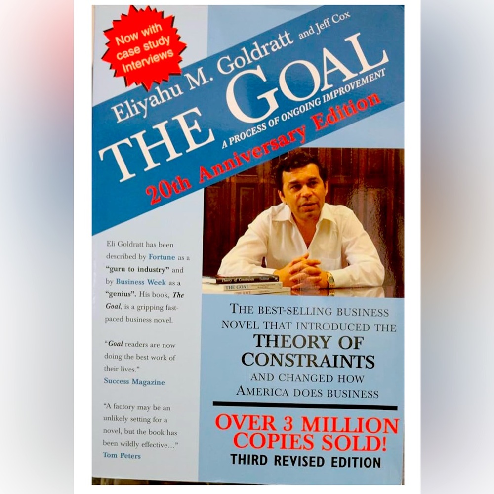 Paperback Book, "The Goal" 20th Anniversary Edition in great overall condition
